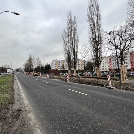 Rozbudowa skrzyżowania ul. Lwowskiej i ul. Mieszka I [luty 2023] - fot 9